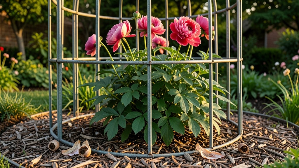 Large Peony Cages: Cold-Hardy Perennial Structure for Year-Round Beauty
